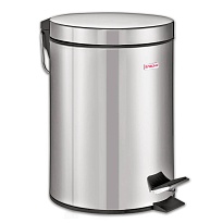 Ведро-контейнер для мусора (урна) с педалью LAIMA Classic, 12 л, зеркальное, нержавеющая сталь, со съемным внутренним ведром в Новомосковске