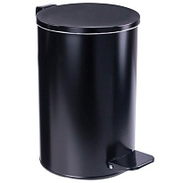 Ведро для мусора с педалью, усиленное, Титан, 10 л, черное, оцинкованная сталь в Новомосковске Ведро для мусора с педалью, усиленное, Титан, 10 л, черное, оцинкованная сталь в Новомосковске