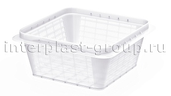 Контейнер сетчатый для куботейнера для меда и икры белый в Новомосковске