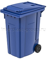Мусорный контейнер 360 л синий 360 синий в Новомосковске
