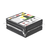 Мешки для мусора 160 л, серые, в пачке 10 шт., ПВД, 40 мкм, 900х1100 мм, i-Bag в Новомосковске