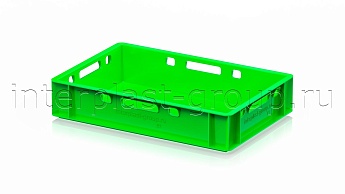 Ящик для мяса и колбасных изделий Е-1 светло-зеленый в Новомосковске Ящик для мяса и колбасных изделий Е-1 светло-зеленый в Новомосковске