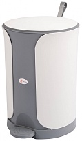 Контейнер для мусора Sтилъ с педалью 18 л серый 18 серый в Новомосковске