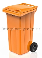 Мусорный контейнер 120 л оранжевый 120 оранжевый в Новомосковске