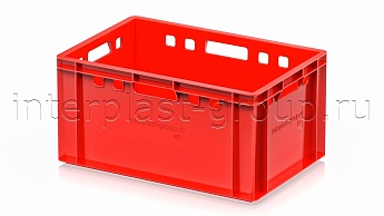 Ящик для мяса и колбасных изделий Е-3 красный в Новомосковске