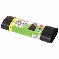 Мешки для мусора 120 л, черные, в рулоне 10 шт., ПНД, 11 мкм, 1020х670 мм, Любаша, 608093 в Новомосковске Мешки для мусора 120 л, черные, в рулоне 10 шт., ПНД, 11 мкм, 1020х670 мм, Любаша, 608093 в Новомосковске