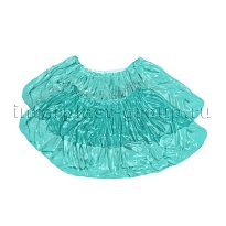 Бахилы бирюзовые 2000 шт (1000 пар), 16 мкм, однослойные, с одной резинкой, Эконом в Новомосковске