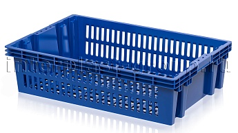 Ящик для овощей, фруктов и хлеба Евролоток синий в Новомосковске Ящик для овощей, фруктов и хлеба Евролоток синий в Новомосковске