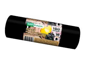 Мешки для мусора 180 л, ароматизированные, черные, в рулоне 10 шт., ПВД, 70 мкм, 1100х930 мм, СТРОЙКА, S18010110 в Новомосковске Мешки для мусора 180 л, ароматизированные, черные, в рулоне 10 шт., ПВД, 70 мкм, 1100х930 мм, СТРОЙКА, S18010110 в Новомосковске