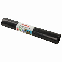 Мешки для мусора 240 л, черные, в рулоне 10 шт., ПВД 50 мкм, 1400х900 мм, LAIMA, 605337 в Новомосковске