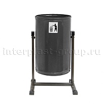 Урна уличная металлическая 21 л круглая облегченная серебро в Новомосковске