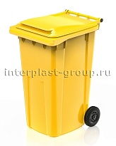 Контейнер для мусора 240 л желтый облегченный 240 желтый в Новомосковске Контейнер для мусора 240 л желтый облегченный 240 желтый в Новомосковске