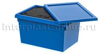 Изотермический контейнер KV 6432 в сборе с крышкой голубой в Новомосковске Изотермический контейнер KV 6432 в сборе с крышкой голубой в Новомосковске