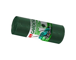Мешки для мусора 240 л, двухслойные, зеленый, в рулоне 10 шт., ПВД 35 мкм, 1400х1100 мм, GRIFON PROFF GARDEN, 101-520 в Новомосковске