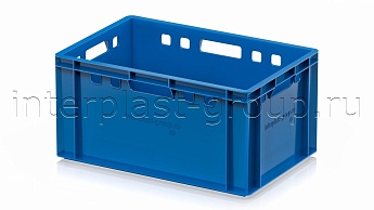 Ящик для мяса и колбасных изделий Е-3 голубой в Новомосковске Ящик для мяса и колбасных изделий Е-3 голубой в Новомосковске