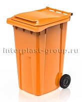 Контейнер для мусора 240 л оранжевый облегченный 240 оранжевый в Новомосковске Контейнер для мусора 240 л оранжевый облегченный 240 оранжевый в Новомосковске