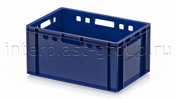 Ящик для мяса и колбасных изделий Е-3 темно-синий в Новомосковске