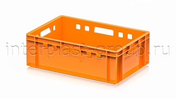 Ящик для мяса и колбасных изделий Е-2 оранжевый в Новомосковске Ящик для мяса и колбасных изделий Е-2 оранжевый в Новомосковске