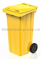 Мусорный контейнер 120 л желтый 120 желтый в Новомосковске Мусорный контейнер 120 л желтый 120 желтый в Новомосковске