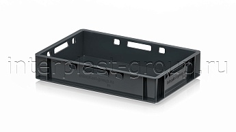 Ящик для мяса и колбасных изделий Е-1 темно-серый в Новомосковске