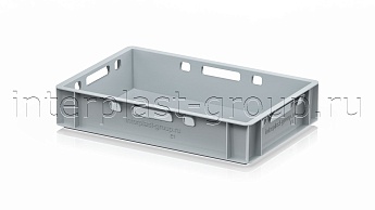 Ящик для мяса и колбасных изделий Е-1 серый в Новомосковске Ящик для мяса и колбасных изделий Е-1 серый в Новомосковске