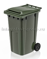 Контейнер для мусора 240 л зеленый облегченный 240 зеленый в Новомосковске