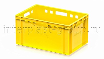 Ящик для мяса и колбасных изделий Е-3 желтый в Новомосковске